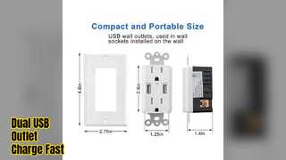 Dual USB Outlet ETL Listed Hotel Charger