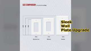 Glossy Outlet Wall Plate Easy Install