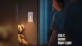 USB C Outlet With Night Light